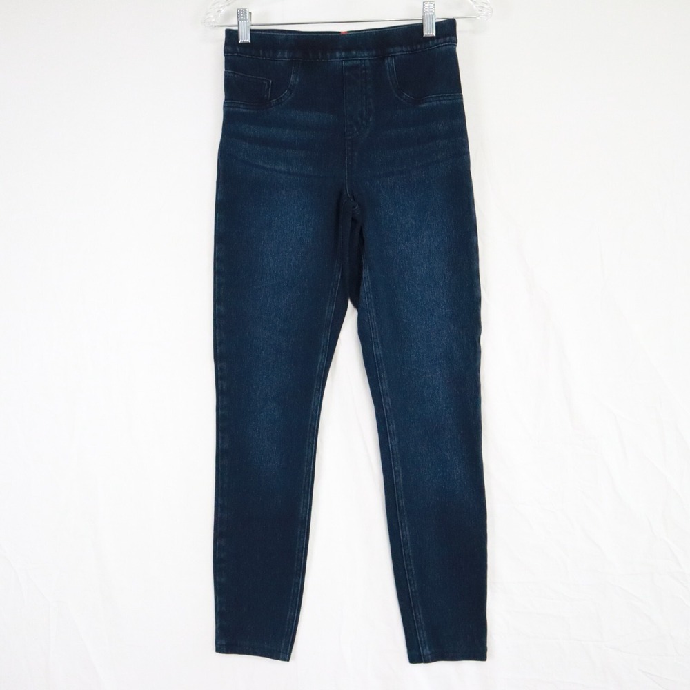 Spanx Jeggings Jeans Womens‎ Small Tapered Pull On Stretch Flex Denim Blue